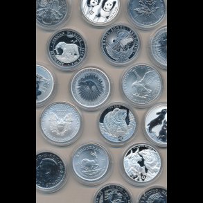 -Sølvmønter (bullion)