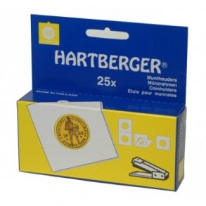 Hartberger mntholdere, til hftning, 25 stk, format 50x50mm, 81HB1V