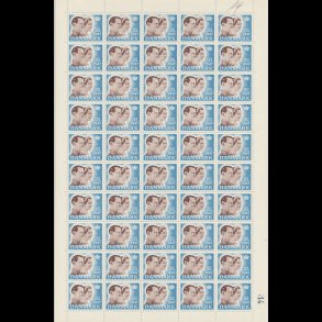 1947, Kong Frederik IX og Dronning Ingrid, helark, ufoldet, svage spor i gummi,