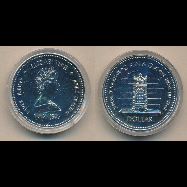 1977, 1980, Canada, 2 x 1 dollar, Elisabeth II (silver jubilee) 1952-1977, Arctic territories,NEDSAT