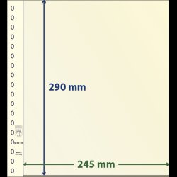 T-Blanko blade, 1 lomme, 10 stks pakning, Mange forskellige strrelser,