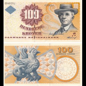 2001, 100 kroner, seddel, 0,