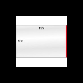 50 stk, beskyttelses lommer, 155x100, 881P