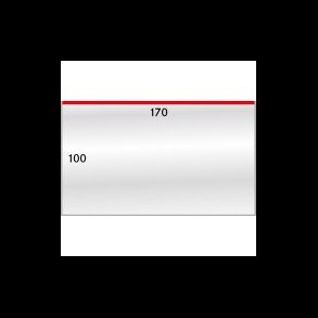 50 stk, beskyttelses lommer, 170x100, 883-1LP