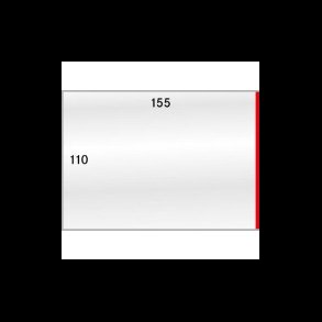 50 stk, beskyttelses lommer, 110x155, 882P