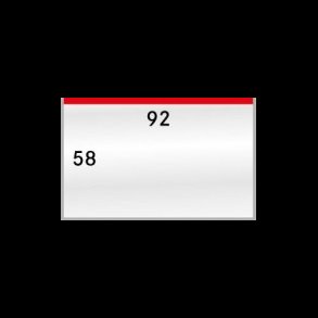 50 stk, beskyttelses lommer, 58x92, 879LP