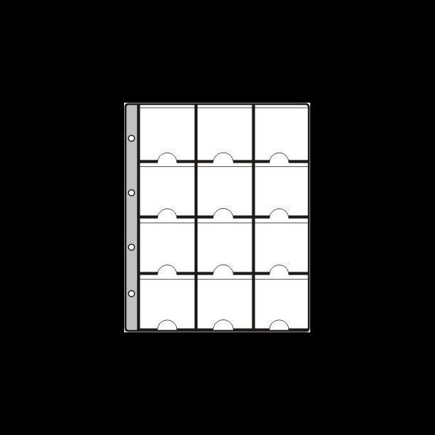 Mntholderblade, 12 rum super, 50 x 50 mm mntholder, 181 x 225 mm bladside, 10 stk, 8211
