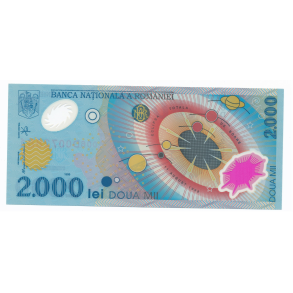 Rum�nien, 2000 lei, 1998, plastseddel, 1881, *