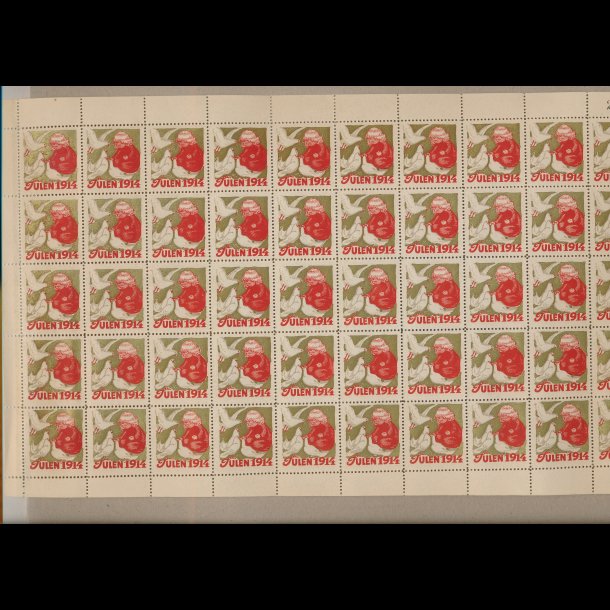 1914, Barn og duer, helark, ufoldet, NEDSAT fra 2.600,-kr, komplet helark,