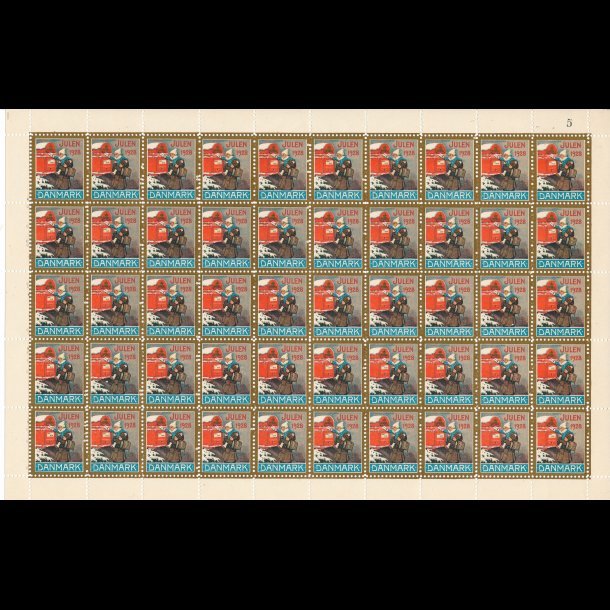 1928, Brn ved postkasse, helark, ufoldet, SUPER TILBUD,