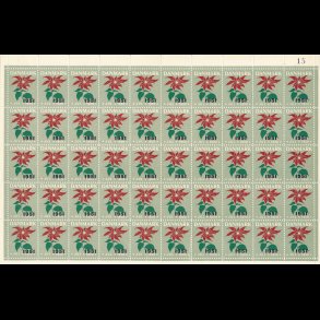 1951 p 1950, Julestjerne, helark, ufoldet, mangler en del limpletter p bagsiden,