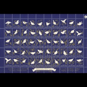 1955, Spurve og juleneg, helark, ufoldet, fejl i gummi,