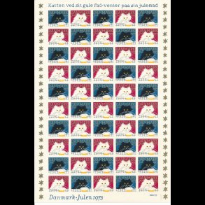 23 forskellige utakkede juleark, 1960-78 og 1980-83, 5112,