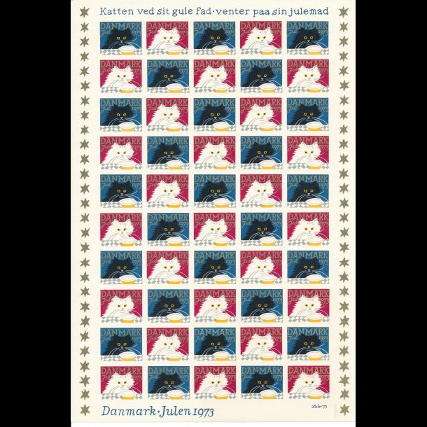 23 forskellige utakkede juleark, 1960-78 og 1980-83, 5112,