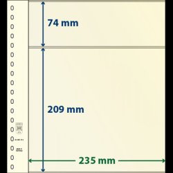 T-Blanko blade, 2 lommer, 10 stks pakning, Mange forskellige strrelser,