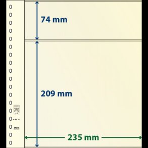 T-Blanko blade, 2 lommer, 10 stks pakning, Mange forskellige strrelser,
