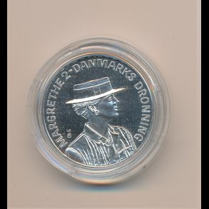 1990, 200 kroner, Dronning Margrethe II 50 rs fdselsdag, 800 slv,