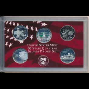 2000, USA, quarter mints�t, s�lv, proof,
