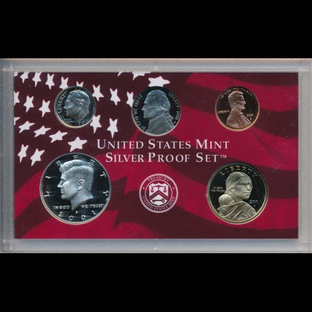 2001, USA, United States Mint, samlerst, slv, proof