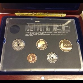 2001, Proof coins of Norway, Exclusive, flot ske medflger,