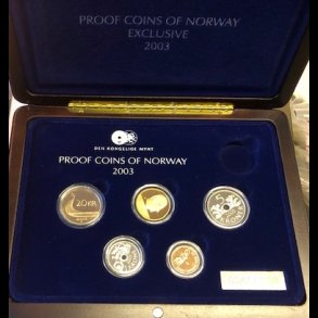 2003, Proof coins of Norway, Exclusive, flot ske medflger,