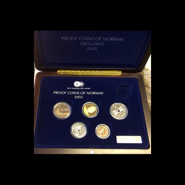 2003, Proof coins of Norway, Exclusive, flot ske medflger,