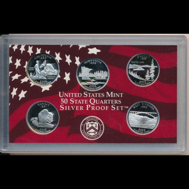  2005, USA, quarter mintst, slv, proof
