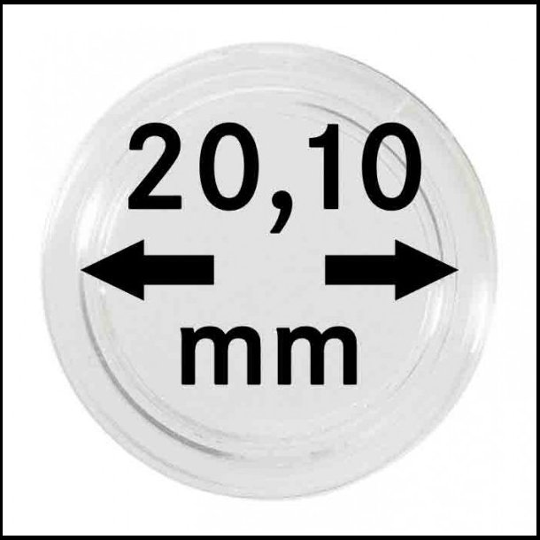 Mnt kapsler, indvendig  20,1 mm, indvendig hjde 4,5 mm, 10 stk, S 22702010 P,