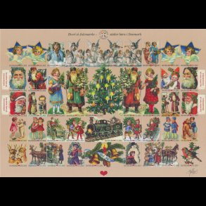 2013, Julemrker, Gamle glansbilleder, helark selvklbende,