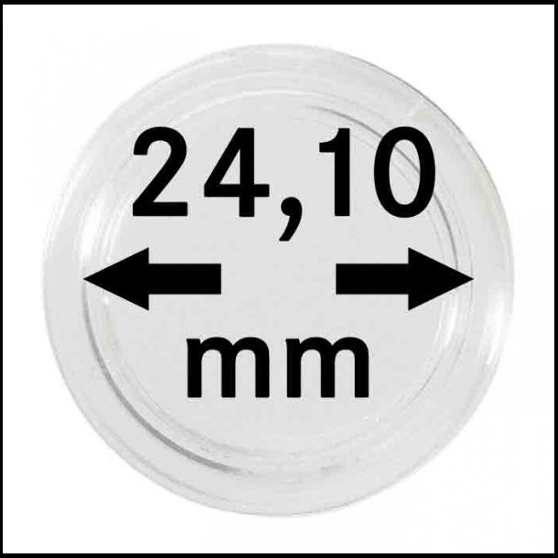 Mnt kapsler, indvendig  24,1 mm, indvendig hjde 4,5 mm, 10 stk, S 22702410 P,