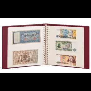 .Seddel album, med hvide mellemblade, 2810