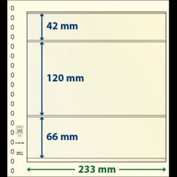 T-Blanko blade, 3 lommer, 10 stks pakning, Mange forskellige strrelser,