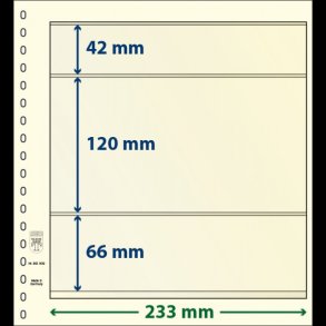 T-Blanko blade, 3 lommer, 10 stks pakning, Mange forskellige strrelser,