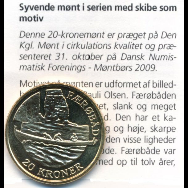 2009, 20 kroner, Frbden, mntbrs kbh