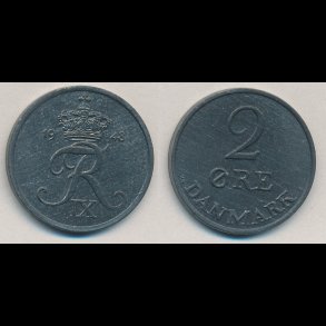 1945, 2 �re, zink, 1+ / 1