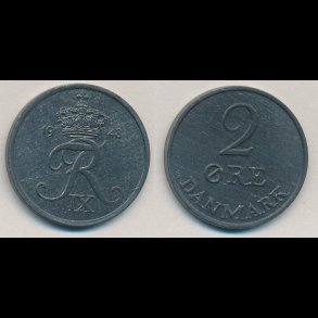 1947, 2 �re, zink, 1+/1
