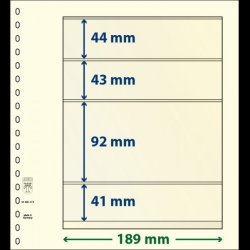 T-Blanko blade, 4 lommer, 10 stks pakning, Mange forskellige strrelser,