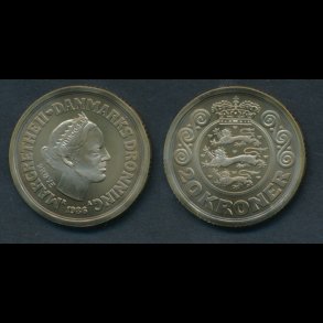 GP 37A, prvemnt 1986, 20 kroner, M, NEDSAT fra 1500,-kr