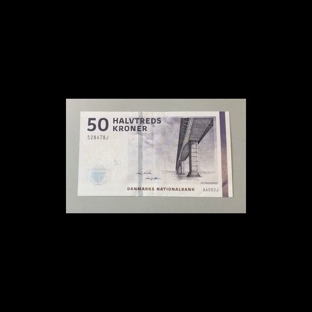 2016, 50 kroner, seddel, B5, 0 / 01,