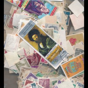 100 g Hele verden, vaskede frim�rker, 5043, SUPER TILBUD 5 pakker til 95,-kr