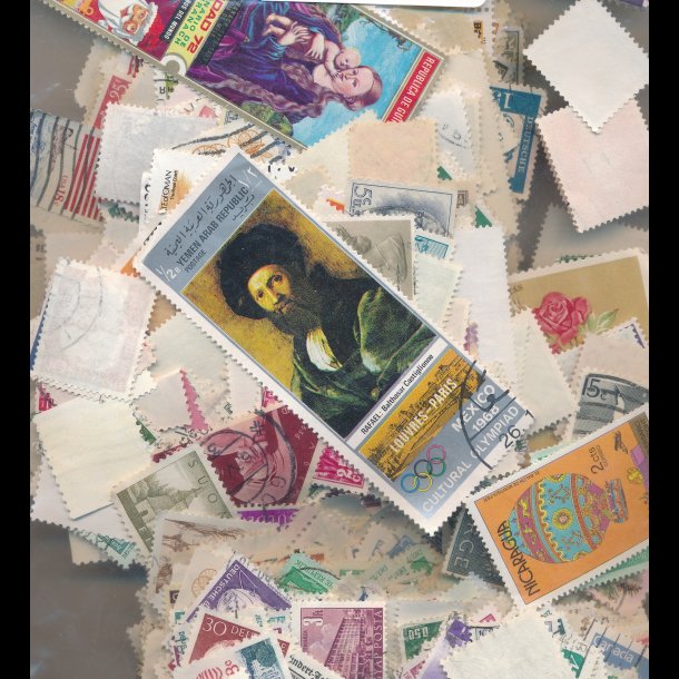 100 g Hele verden, vaskede frim�rker, 5043, SUPER TILBUD 5 pakker til 95,-kr