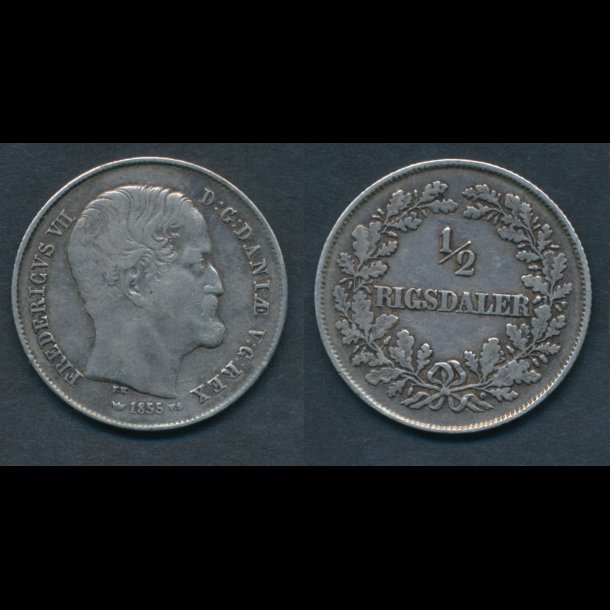 1855, Frederik VII,  Rigsdaler, 1+