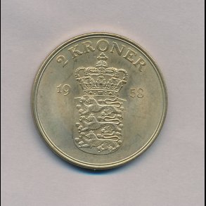 1958, 2 kroner, 0,