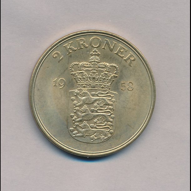 1958, Frederik IX, 2 kroner, 0,