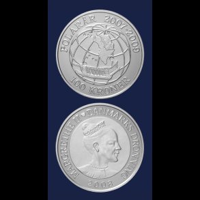 2008, 100 kroner, Sirius, Slderejsen, Polar-serien, proof,