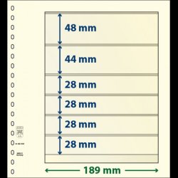 T-Blanko blade, 6 lommer, 10 stks pakning, Mange forskellige strrelser,