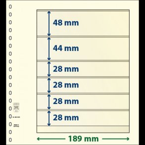 T-Blanko blade, 6 lommer, 10 stks pakning, Mange forskellige strrelser,