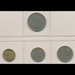 1969, Guinea, 1-,5-,25- og 50 Pesetas, 0836 AA, 1+