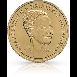 2015, 20 kroner,  Margrethe II 75 rs fdselsdag, ucirkuleret