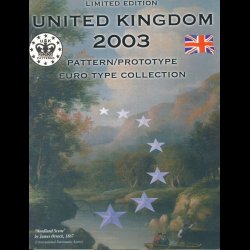 2003, United kingdom, 1,2,5,10,20,50 cent, 1,2 euro, 